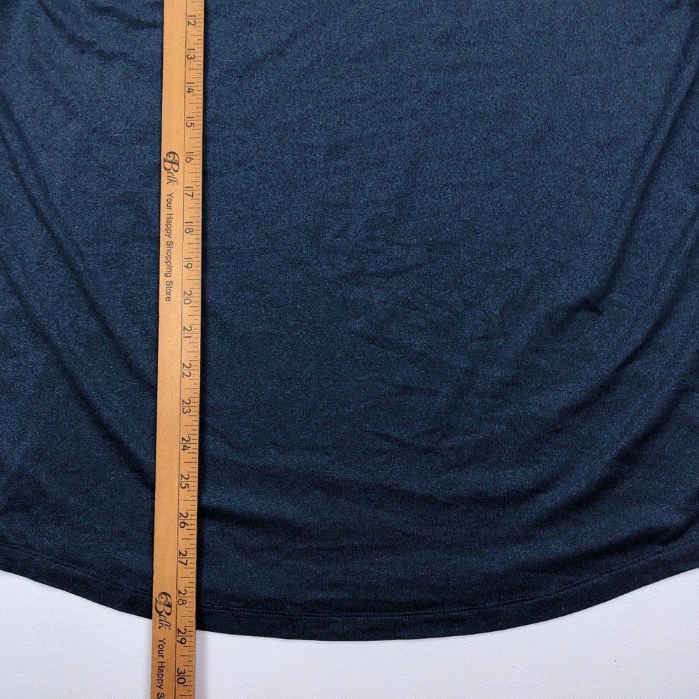 DFYNE Mens Large Blue Heathered Training T-Shirt Athletic Gym Top - Picture 4 of 8